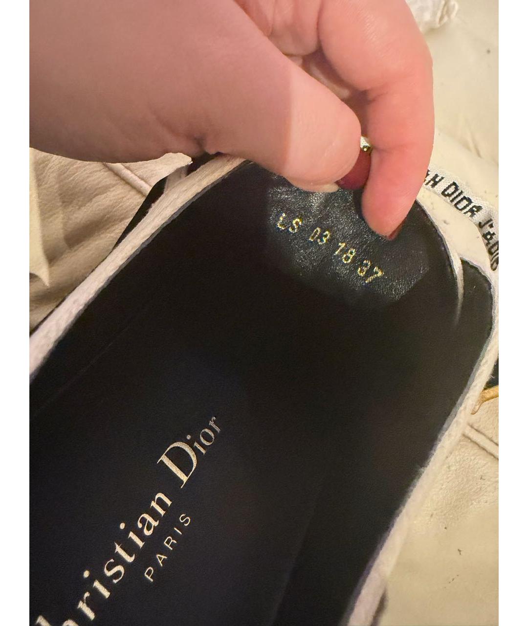 CHRISTIAN DIOR Темно-синие бархатные кеды, фото 7