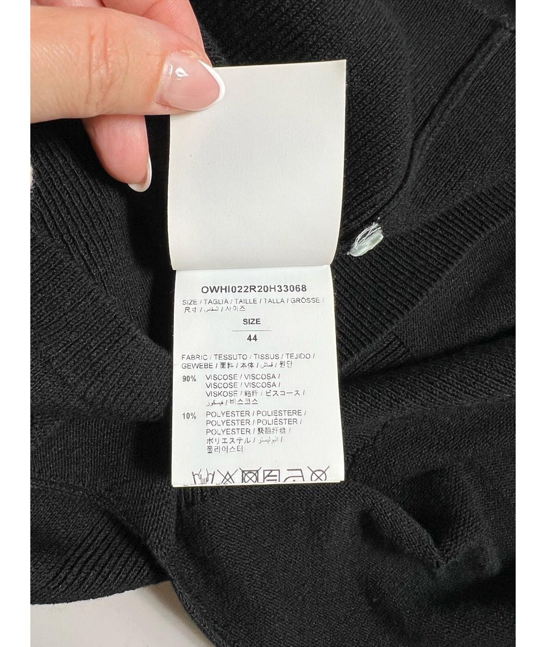 OFF-WHITE Черный вискозный сарафан, фото 6