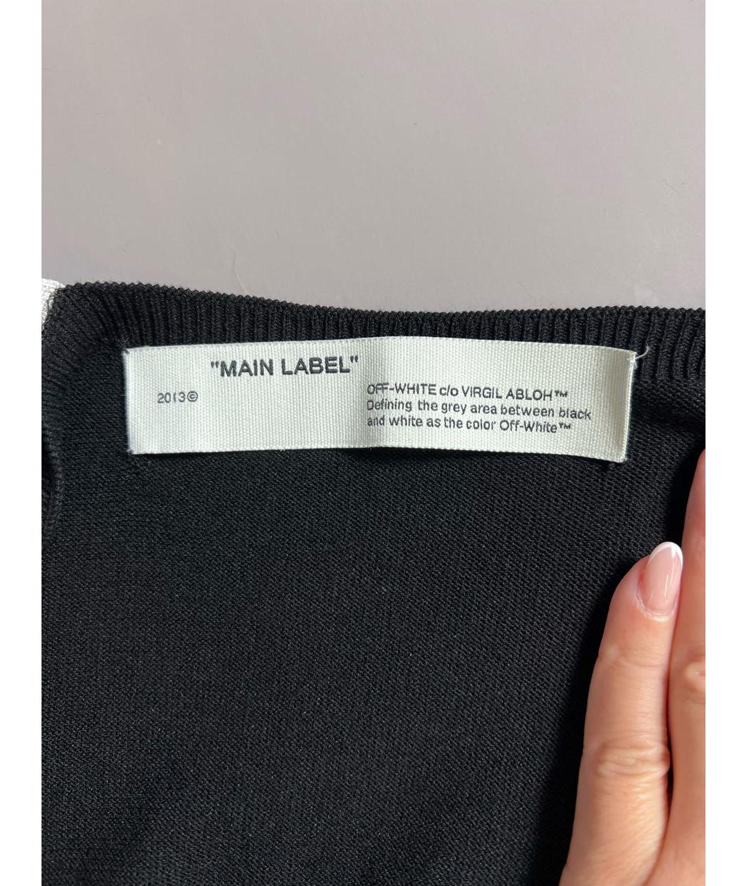 OFF-WHITE Черный вискозный сарафан, фото 3