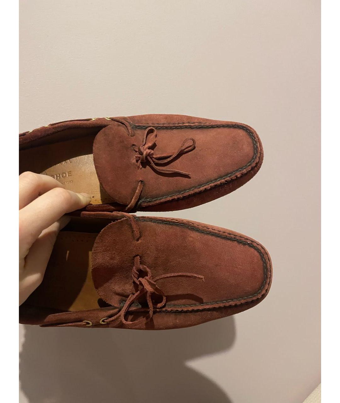 CAR SHOE Бордовые замшевые мокасины, фото 2