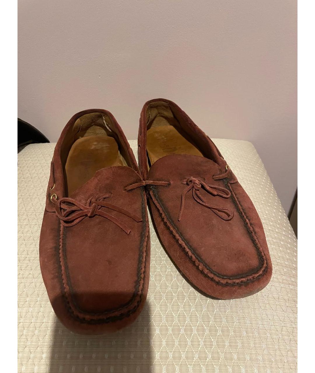 CAR SHOE Бордовые замшевые мокасины, фото 5