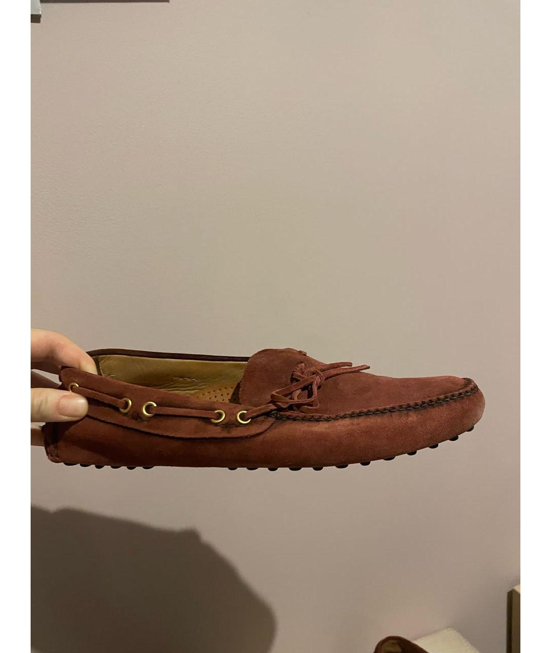 CAR SHOE Бордовые замшевые мокасины, фото 9