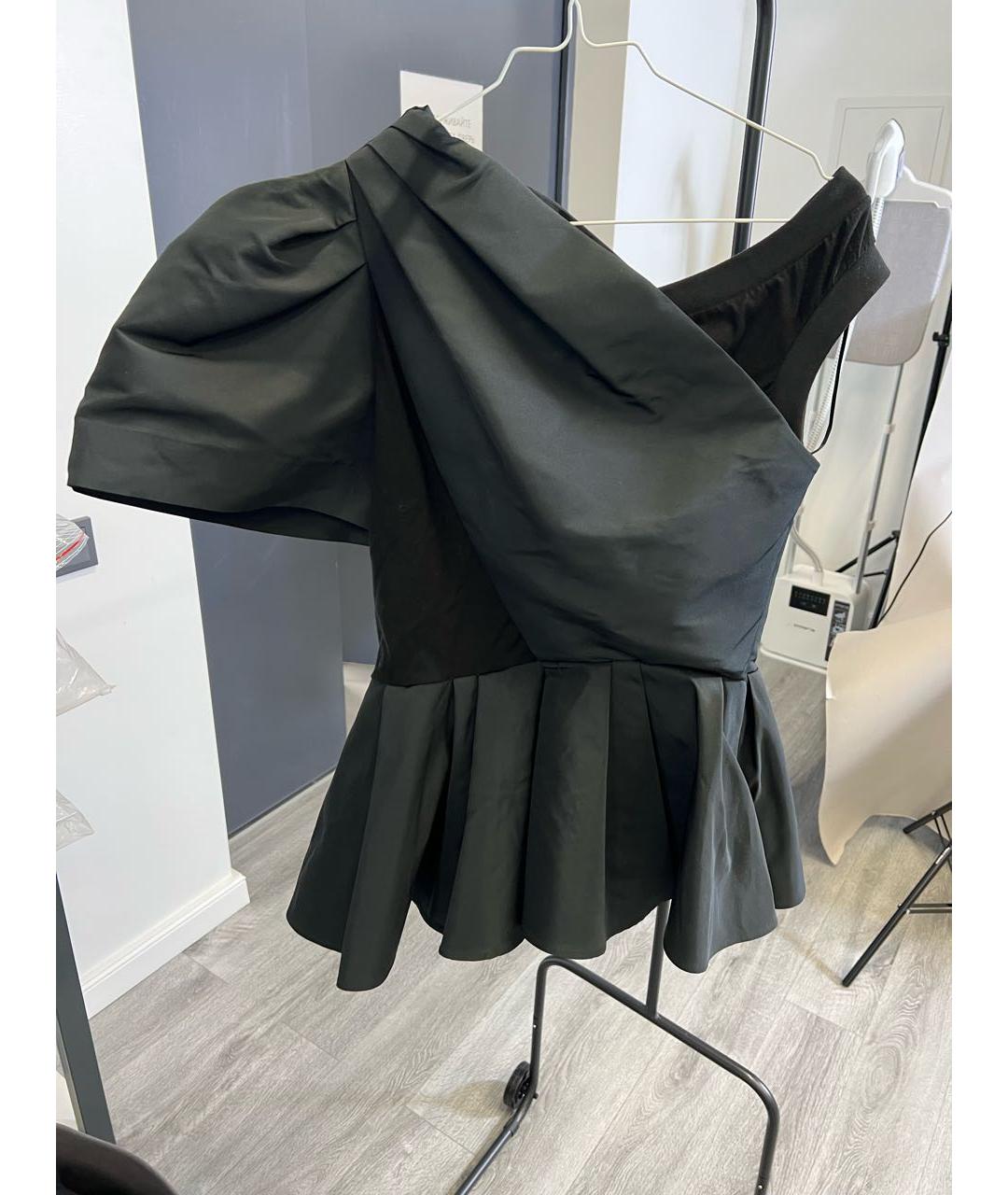 ALEXANDER MCQUEEN Черная полиэстеровая блузы, фото 2