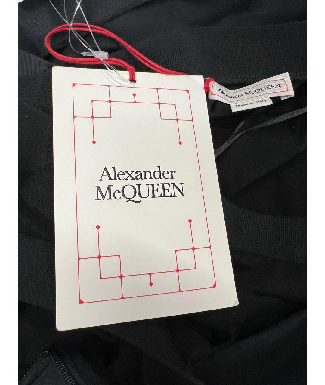 ALEXANDER MCQUEEN Черная полиэстеровая блузы, фото 6