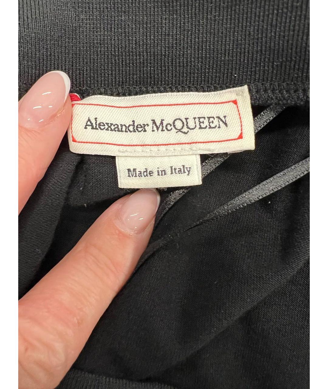 ALEXANDER MCQUEEN Черная полиэстеровая блузы, фото 4