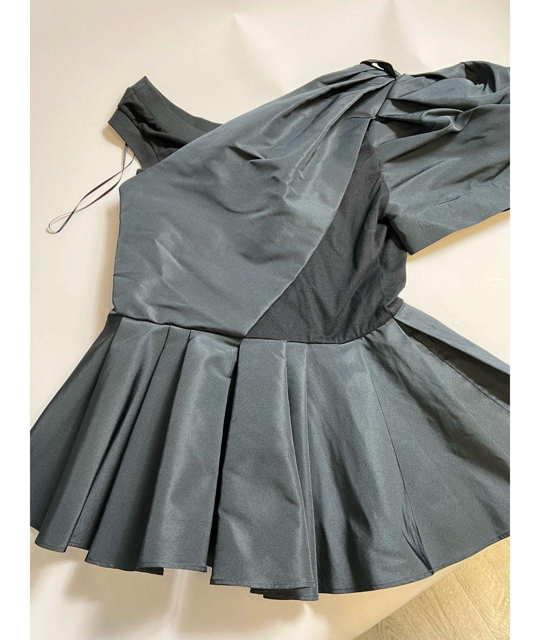 ALEXANDER MCQUEEN Черная полиэстеровая блузы, фото 3