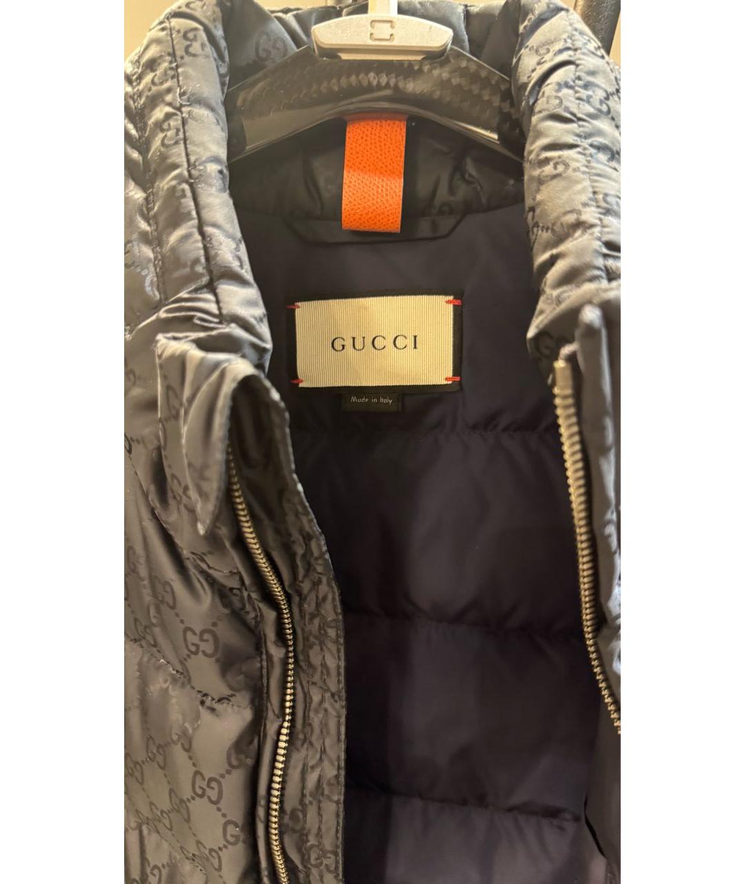 GUCCI Синий пуховик, фото 3
