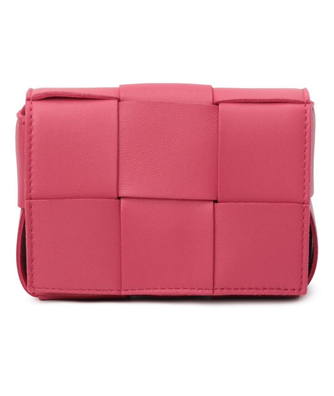 BOTTEGA VENETA Коралловая кожаная сумка через плечо, фото 1