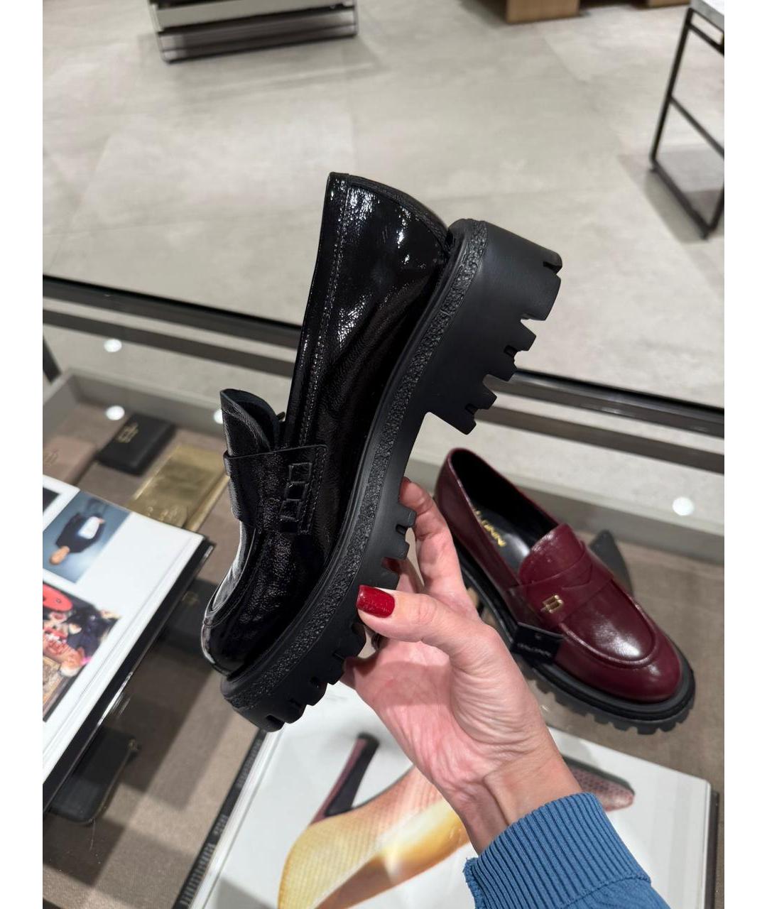 BALLANTYNE Черные лоферы из лакированной кожи, фото 4