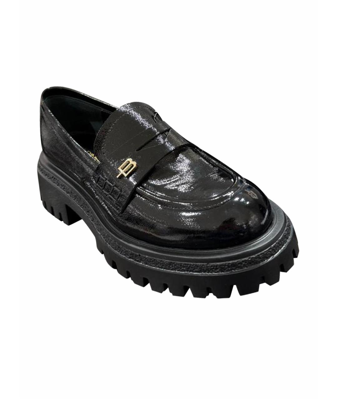 BALLANTYNE Черные лоферы из лакированной кожи, фото 1