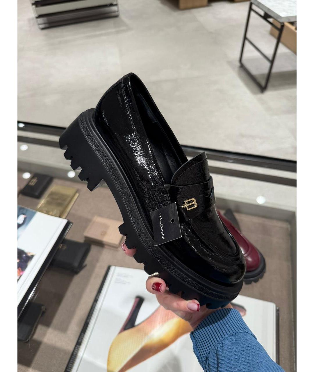 BALLANTYNE Черные лоферы из лакированной кожи, фото 8