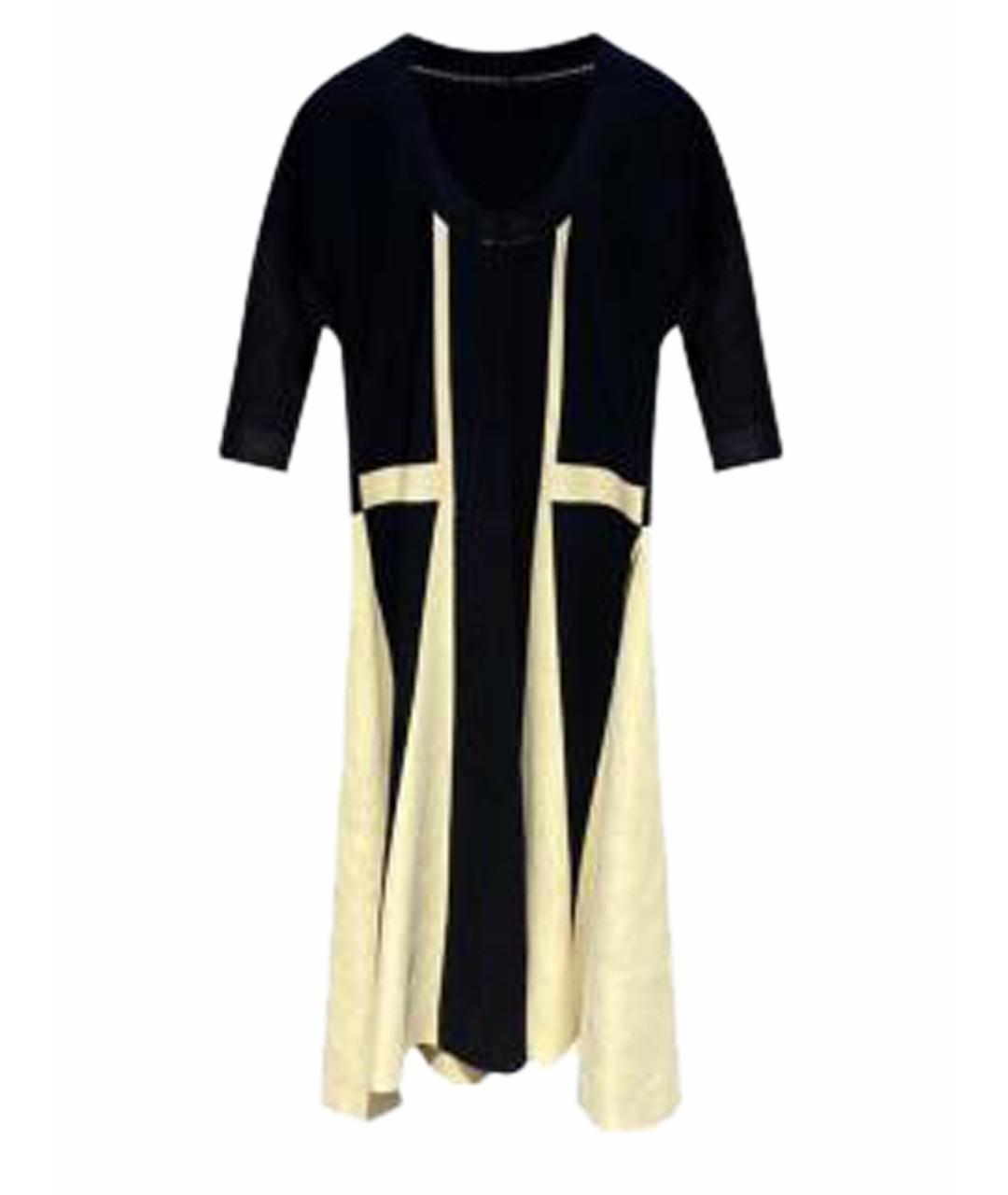 FENDI Черное вискозное повседневное платье, фото 1