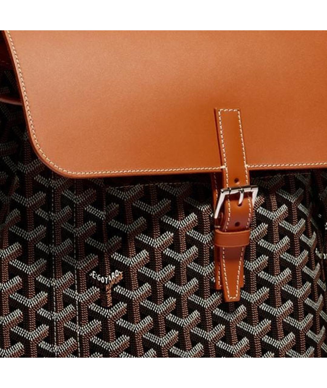 GOYARD Коричневый рюкзак, фото 6