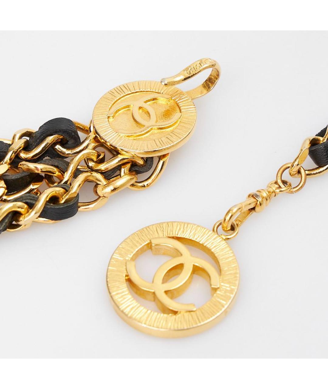 CHANEL Черный кожаный ремень, фото 4