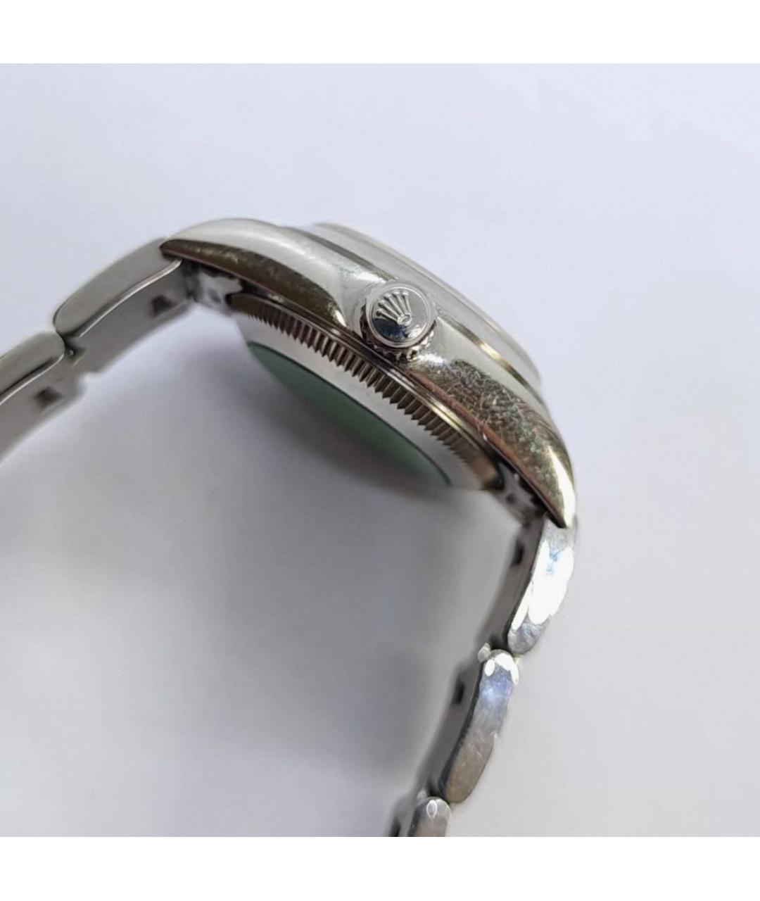 ROLEX Черные металлические часы, фото 6