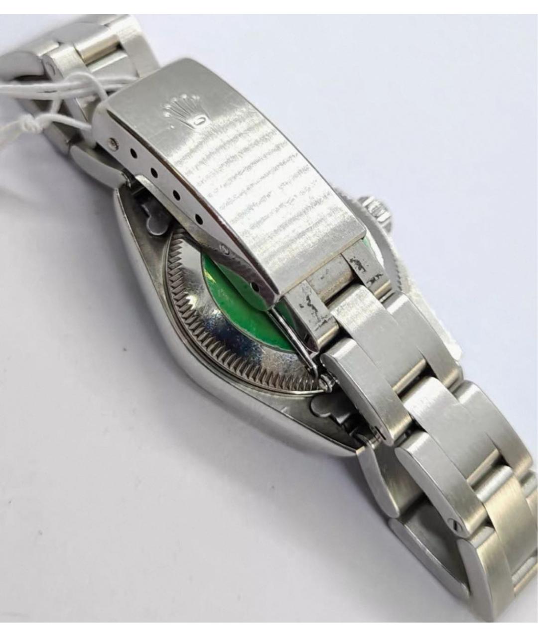 ROLEX Черные металлические часы, фото 8