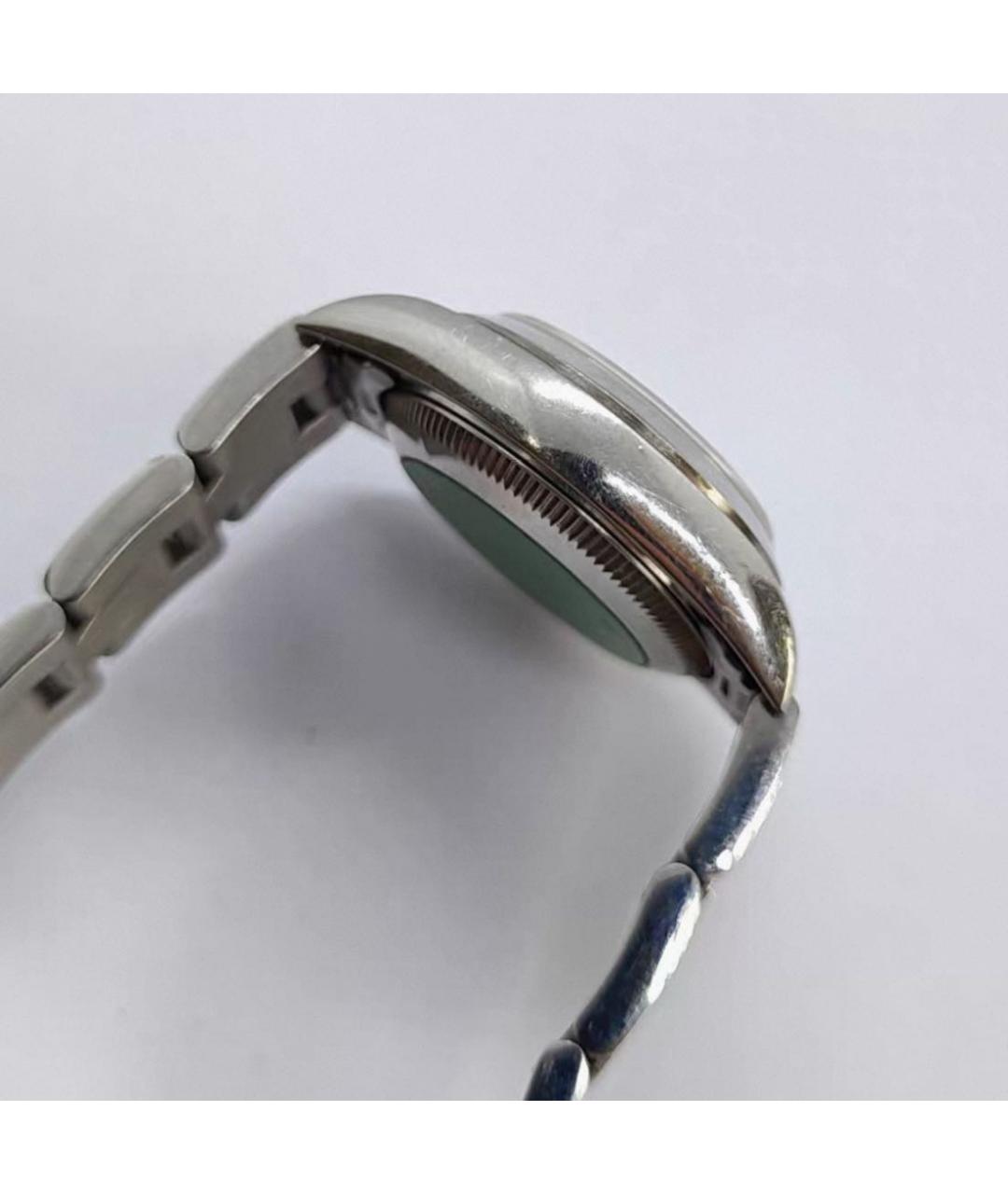 ROLEX Черные металлические часы, фото 7