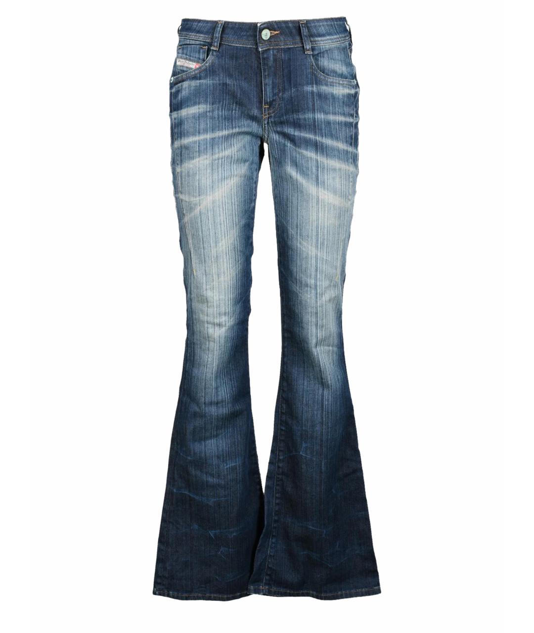 DIESEL Синие хлопко-эластановые прямые джинсы, фото 2