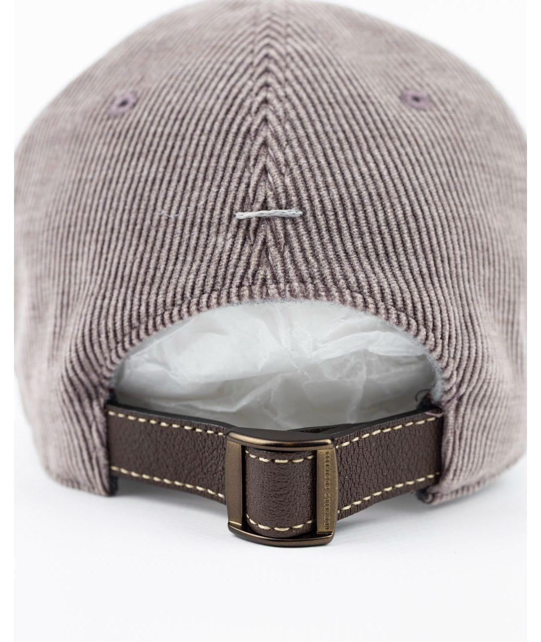BRUNELLO CUCINELLI Серая кашемировая кепка/бейсболка, фото 4