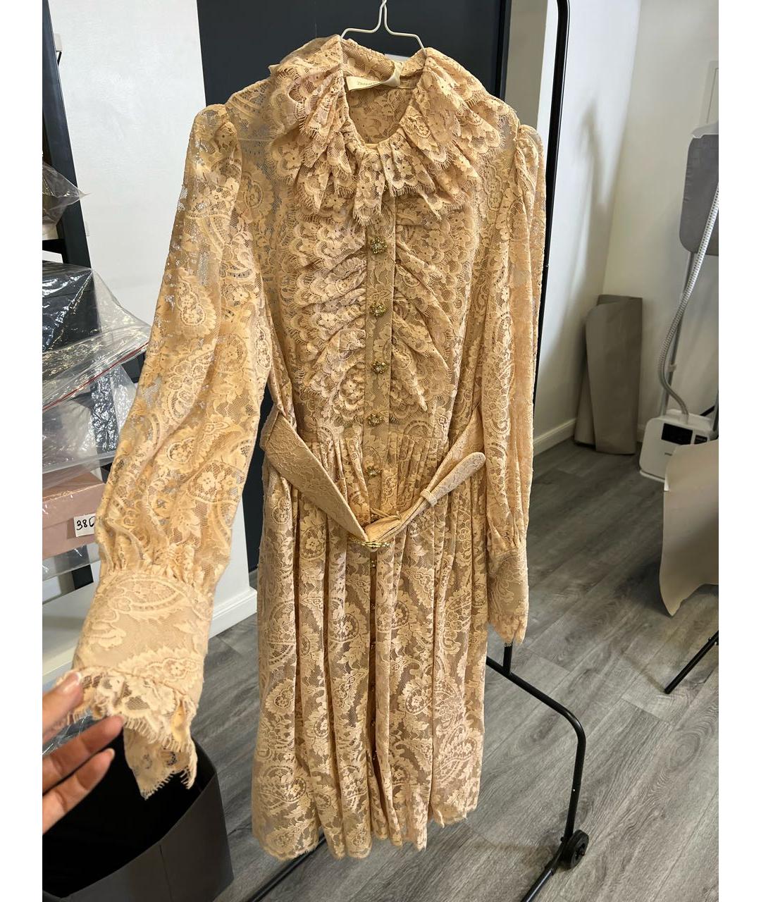 ZIMMERMANN Розовое хлопковое повседневное платье, фото 8