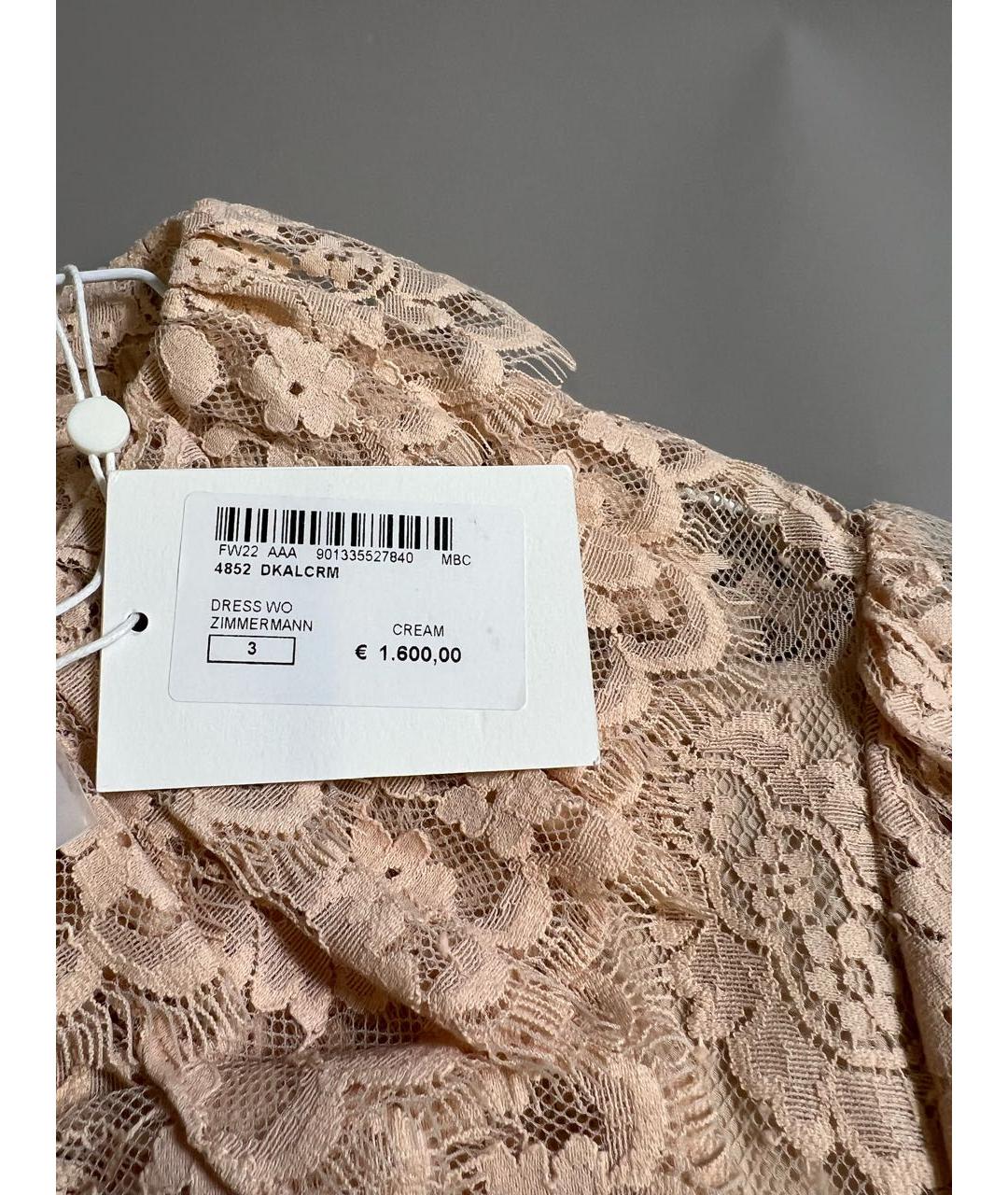 ZIMMERMANN Розовое хлопковое повседневное платье, фото 6