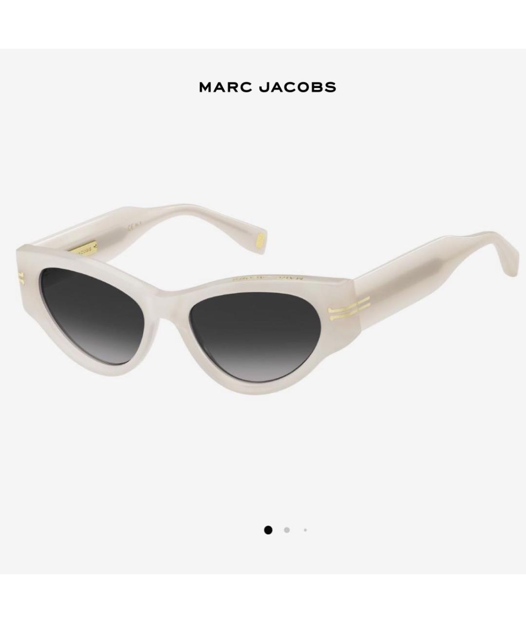 MARC JACOBS Белые пластиковые солнцезащитные очки, фото 4
