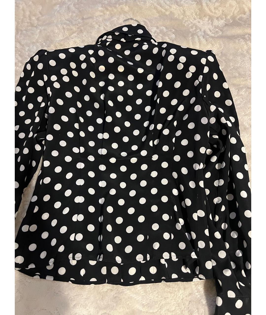 DOLCE&GABBANA Черная шелковая блузы, фото 7