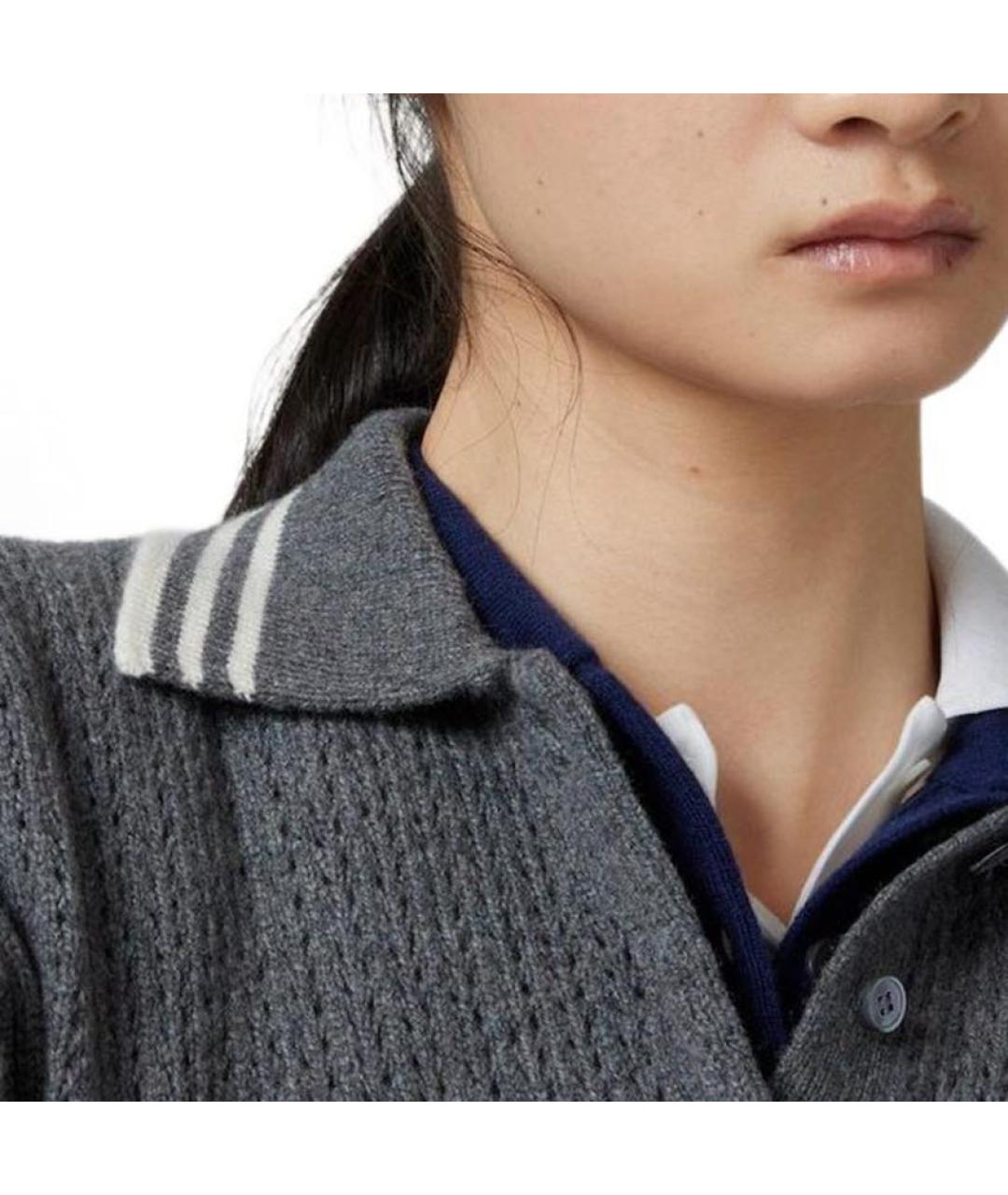 MIU MIU Серый кашемировый джемпер / свитер, фото 4