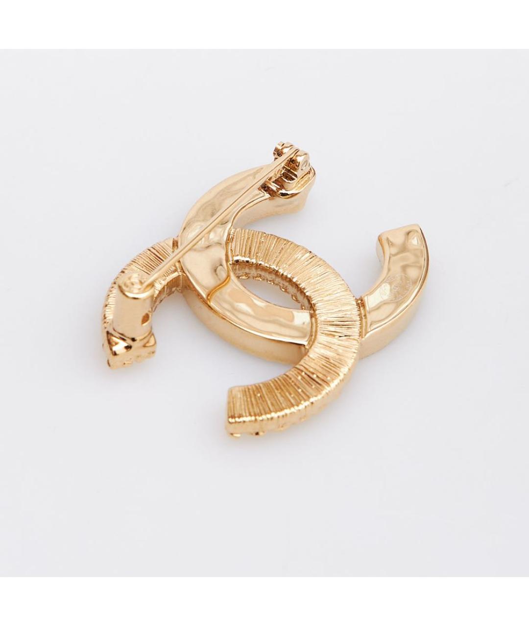 CHANEL Золотая металлическая булавка / брошь, фото 4