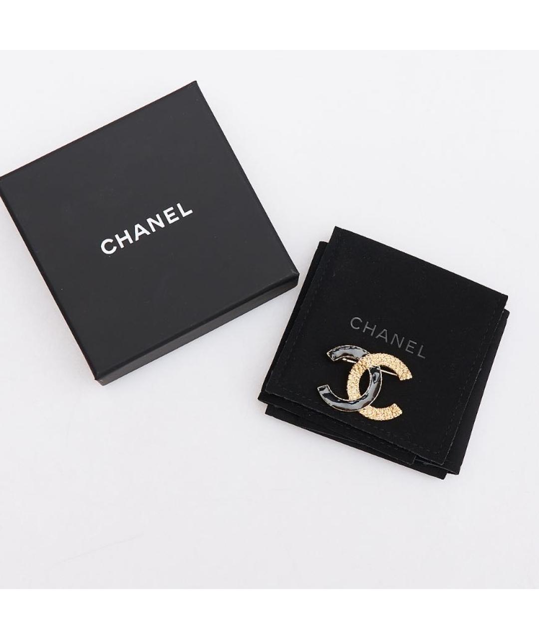 CHANEL Золотая металлическая булавка / брошь, фото 3