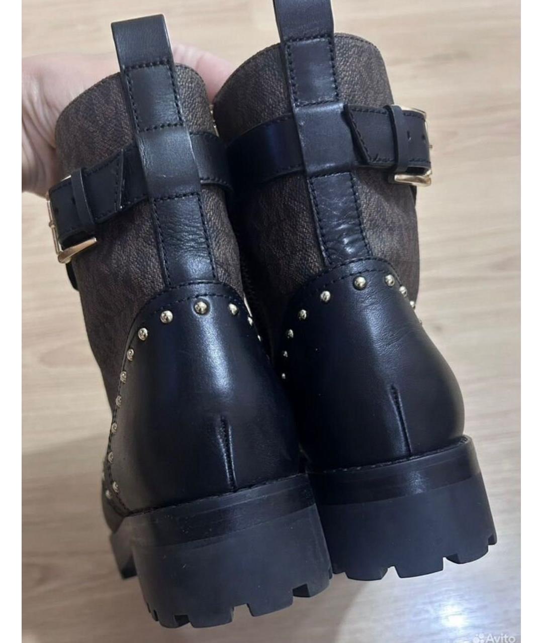 MICHAEL KORS Коричневые ботинки из искусственной кожи, фото 3