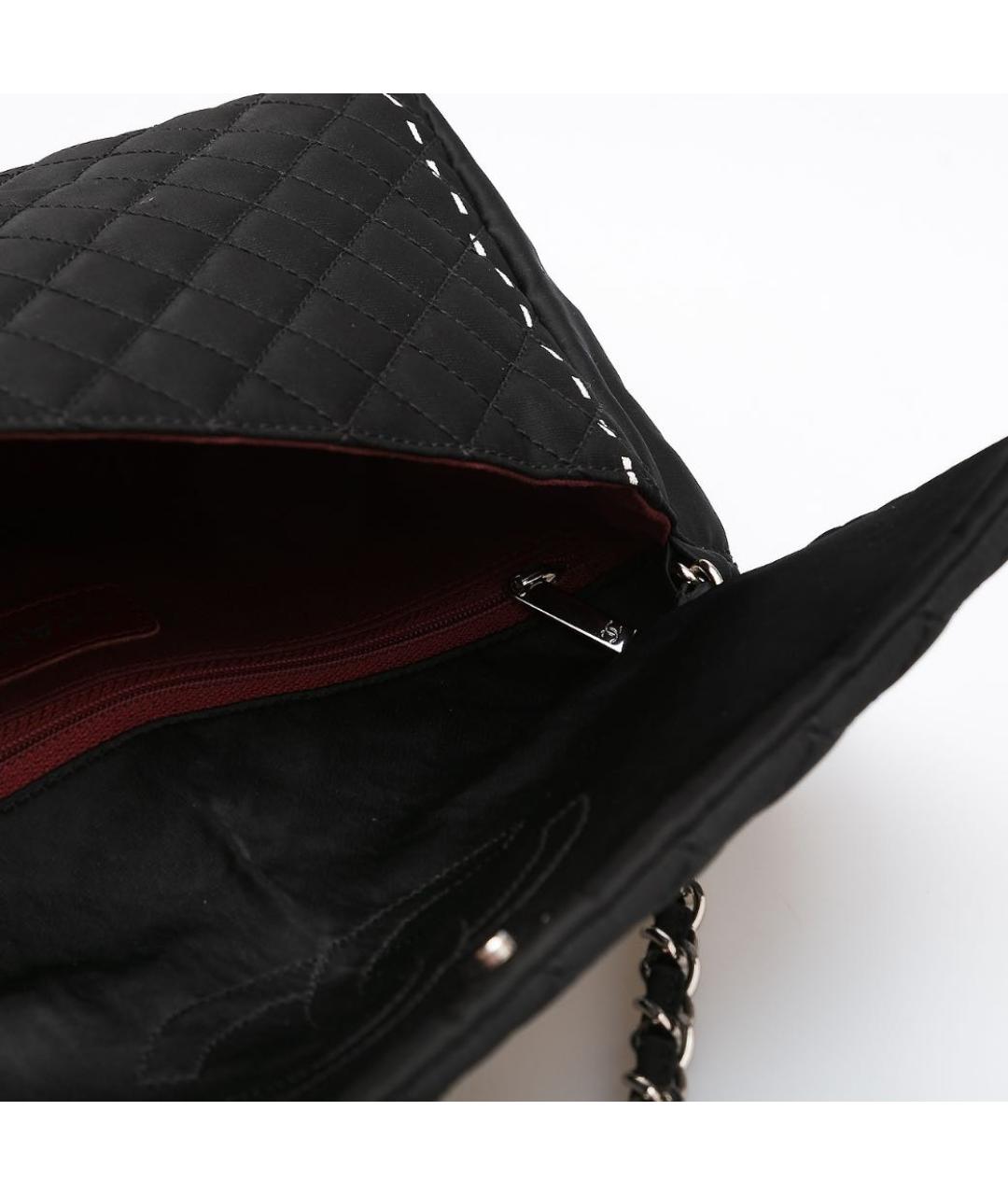 CHANEL Черная тканевая сумка через плечо, фото 4