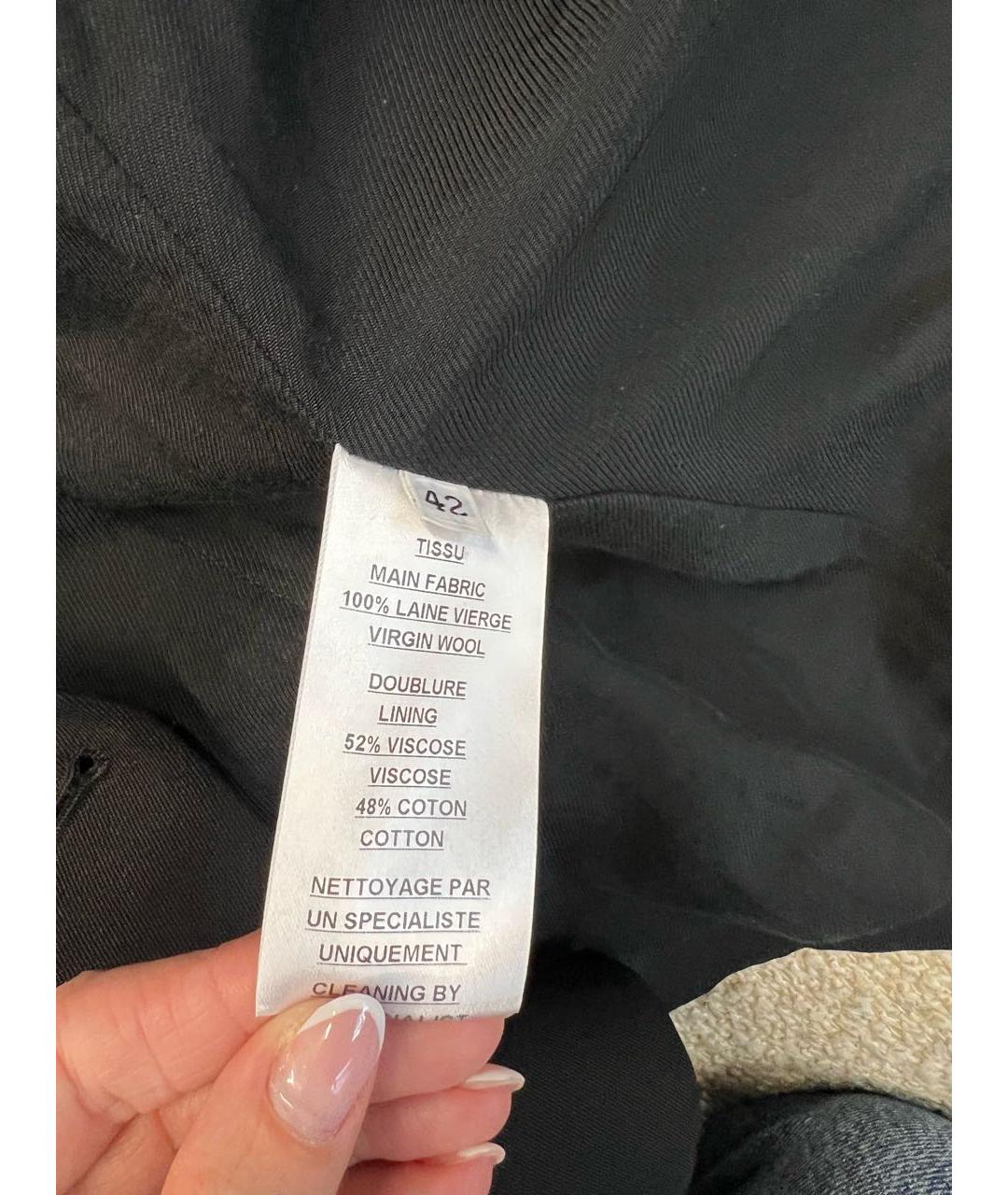 BALMAIN Черный шерстяной жакет/пиджак, фото 6