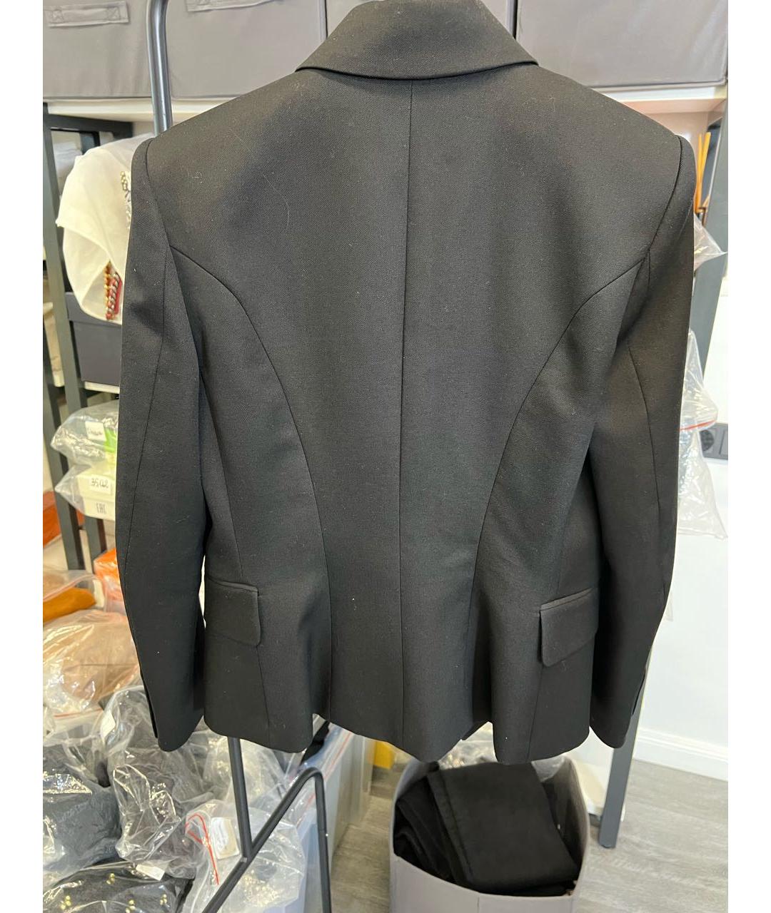 BALMAIN Черный шерстяной жакет/пиджак, фото 2