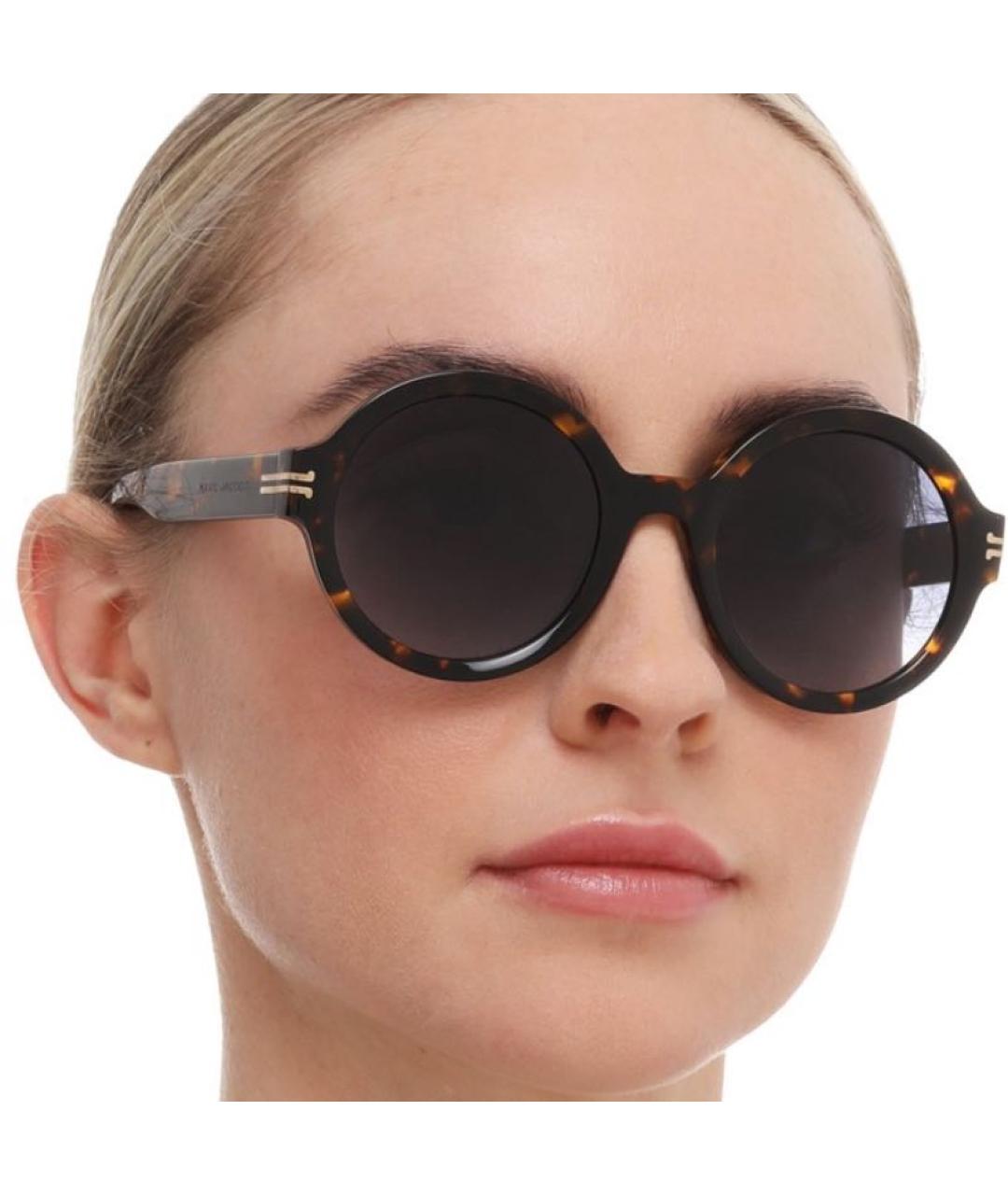 MARC JACOBS Коричневые пластиковые солнцезащитные очки, фото 6