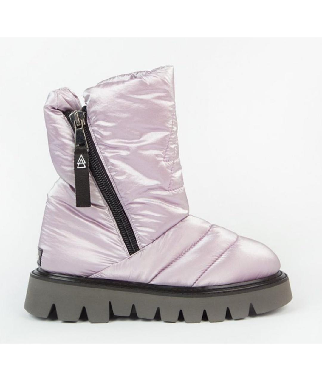 ELENA IACHI Фиолетовые текстильные сапоги, фото 8