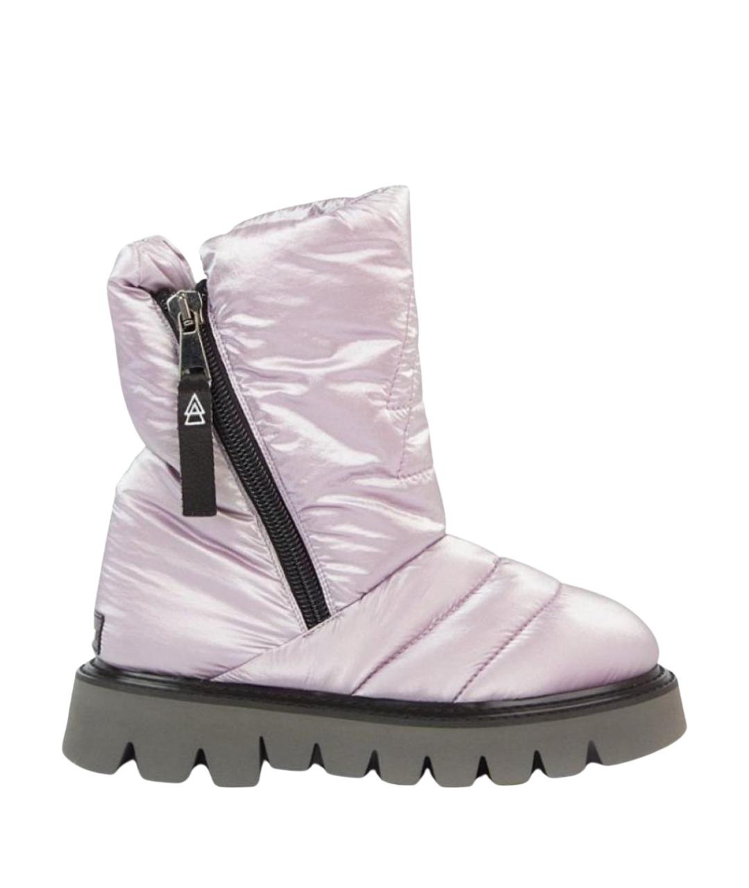 ELENA IACHI Фиолетовые текстильные сапоги, фото 1