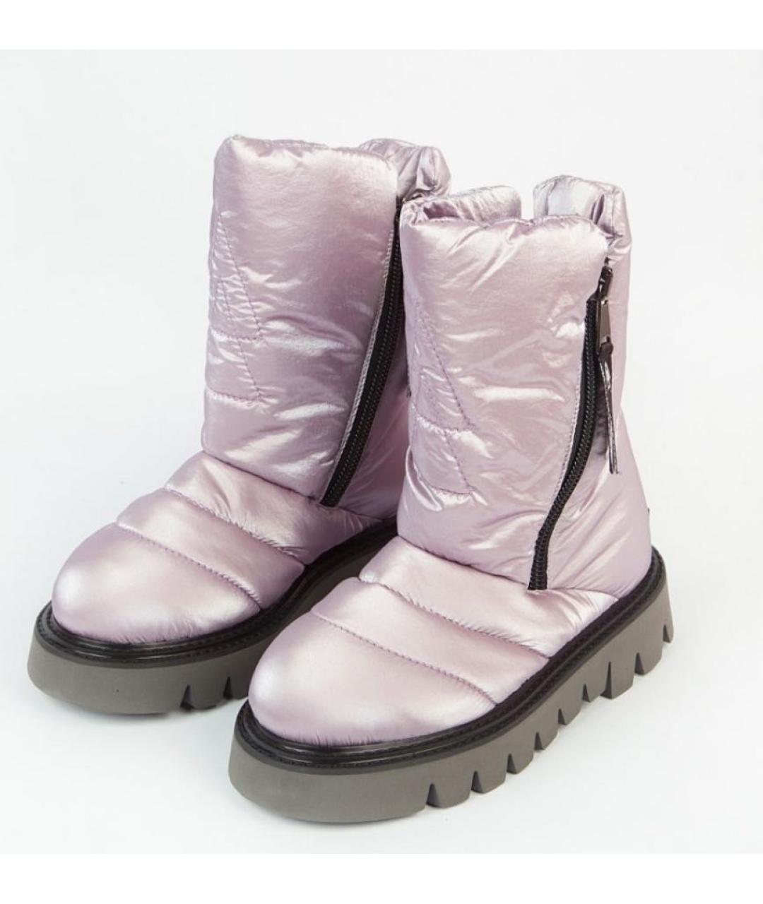 ELENA IACHI Фиолетовые текстильные сапоги, фото 2