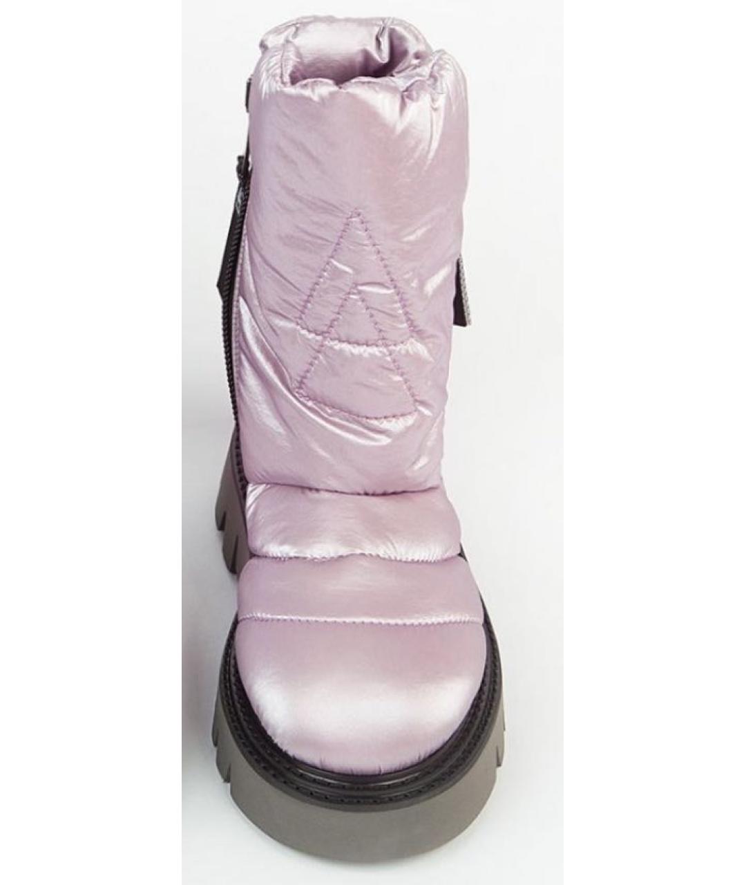 ELENA IACHI Фиолетовые текстильные сапоги, фото 7