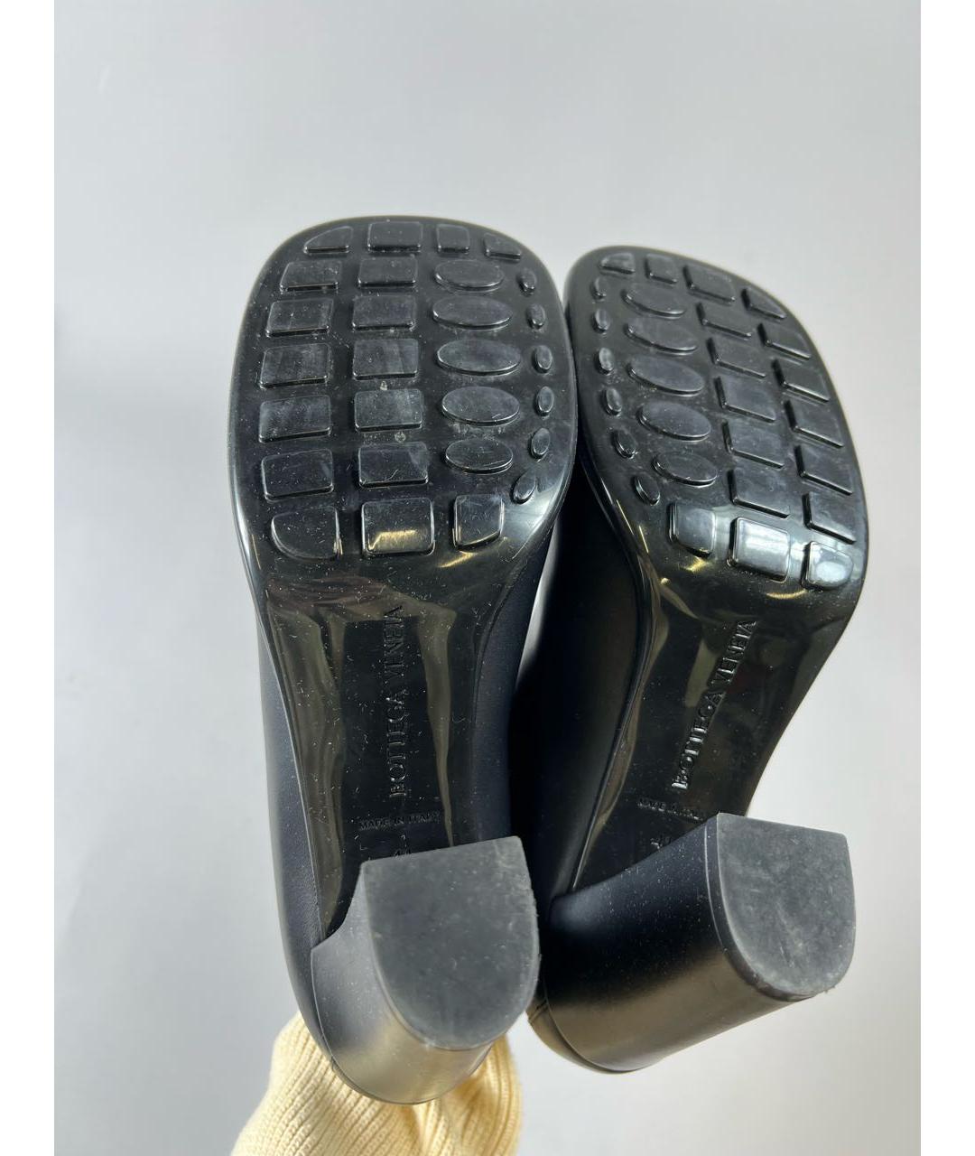 BOTTEGA VENETA Черные кожаные ботильоны, фото 6