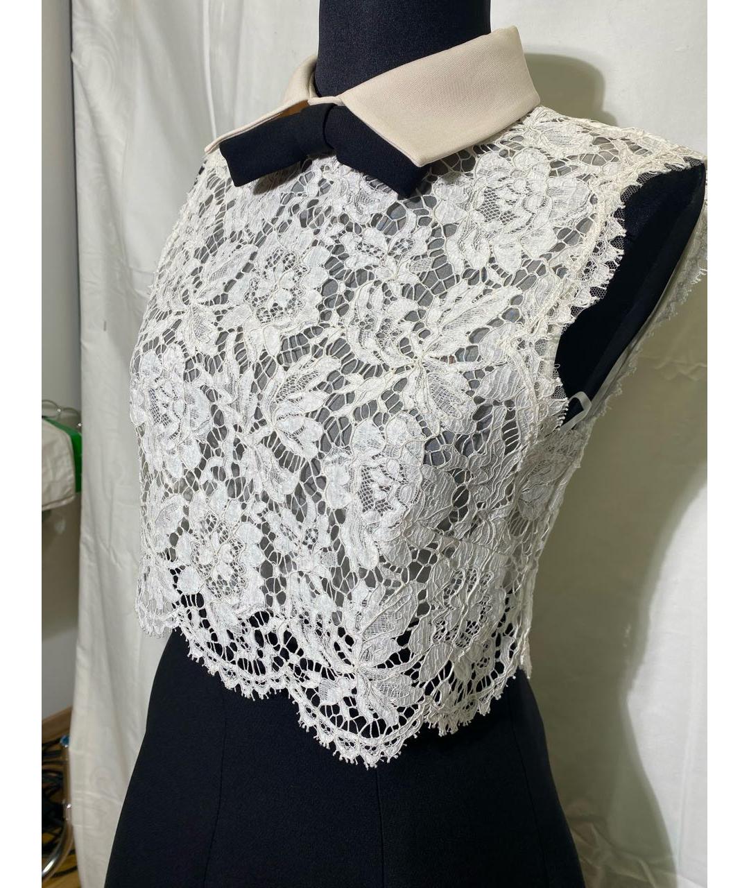 VALENTINO Белое кружевное коктейльное платье, фото 5