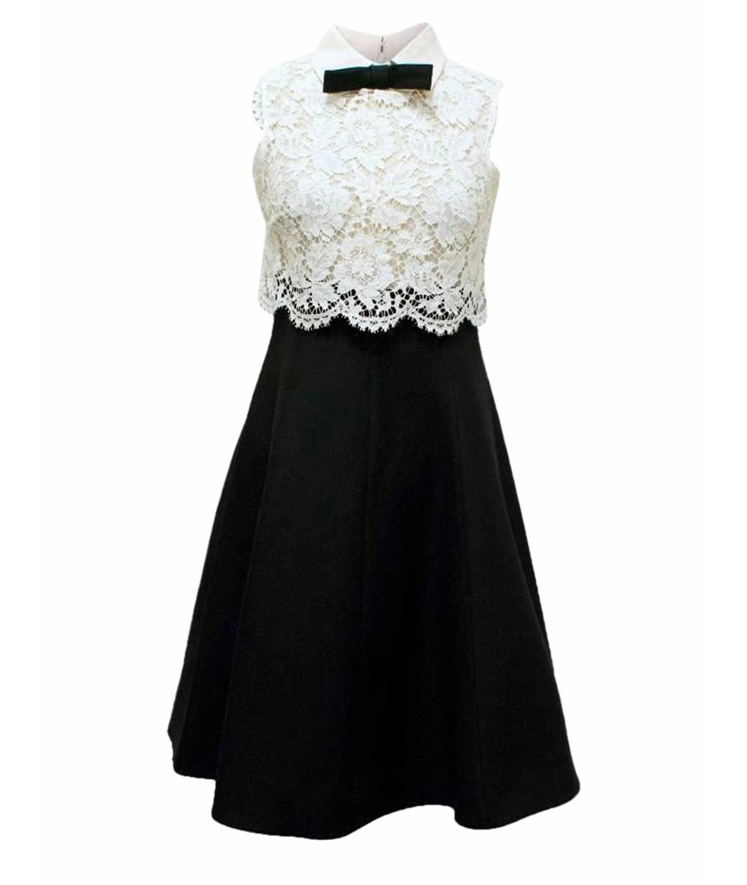 VALENTINO Белое кружевное коктейльное платье, фото 1