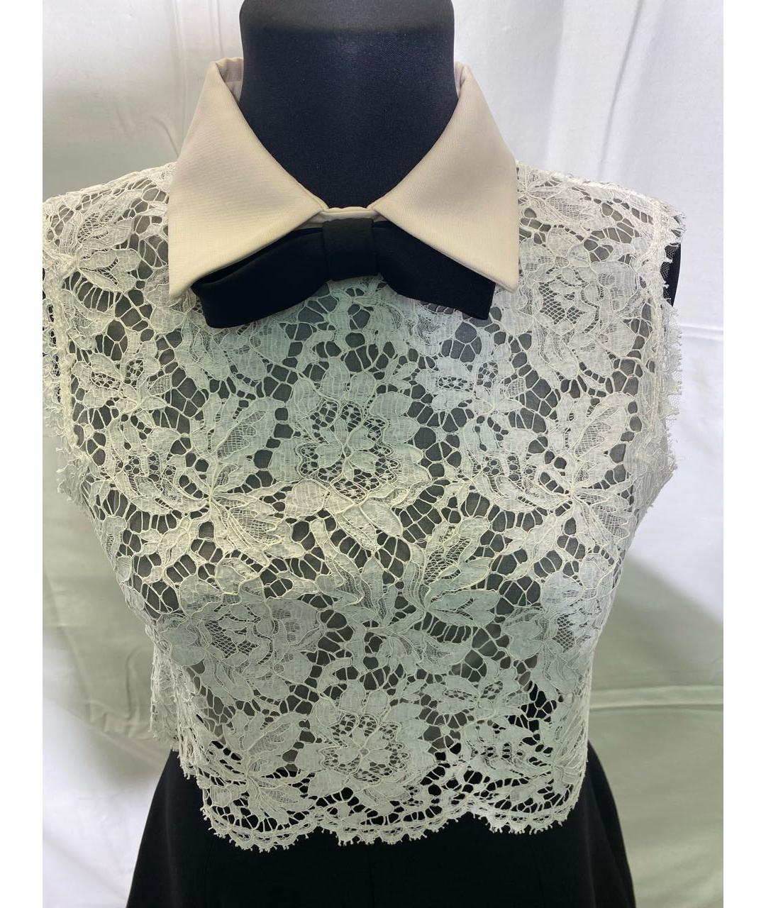 VALENTINO Белое кружевное коктейльное платье, фото 4