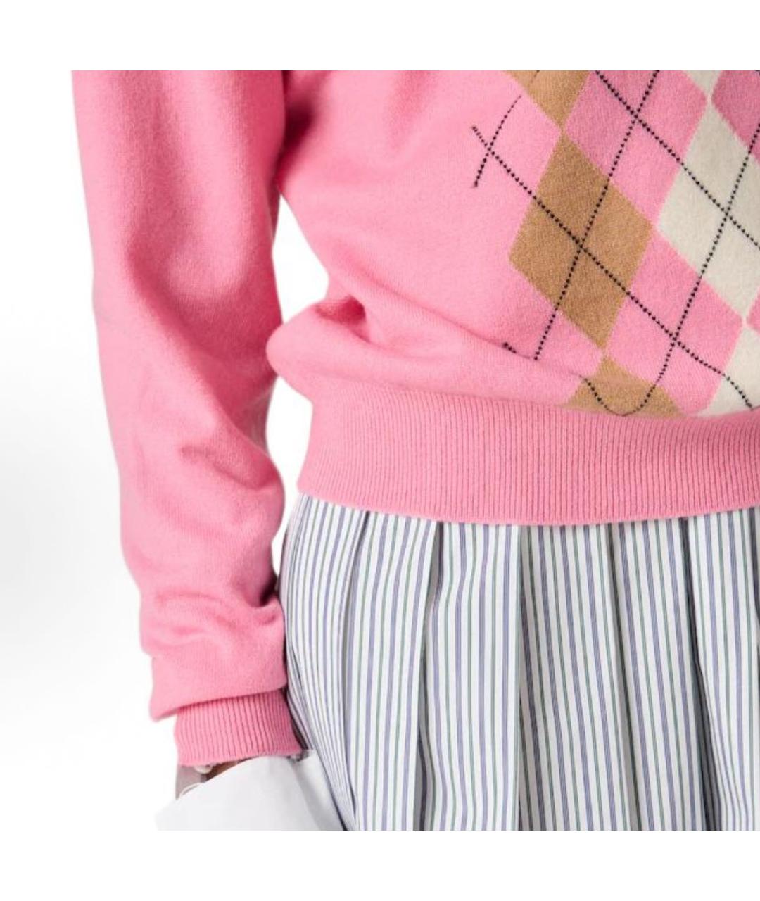 MIU MIU Розовый кашемировый джемпер / свитер, фото 5