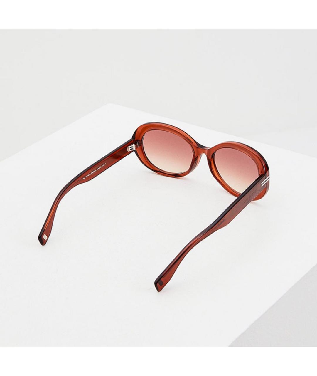 MARC JACOBS Коричневые пластиковые солнцезащитные очки, фото 4