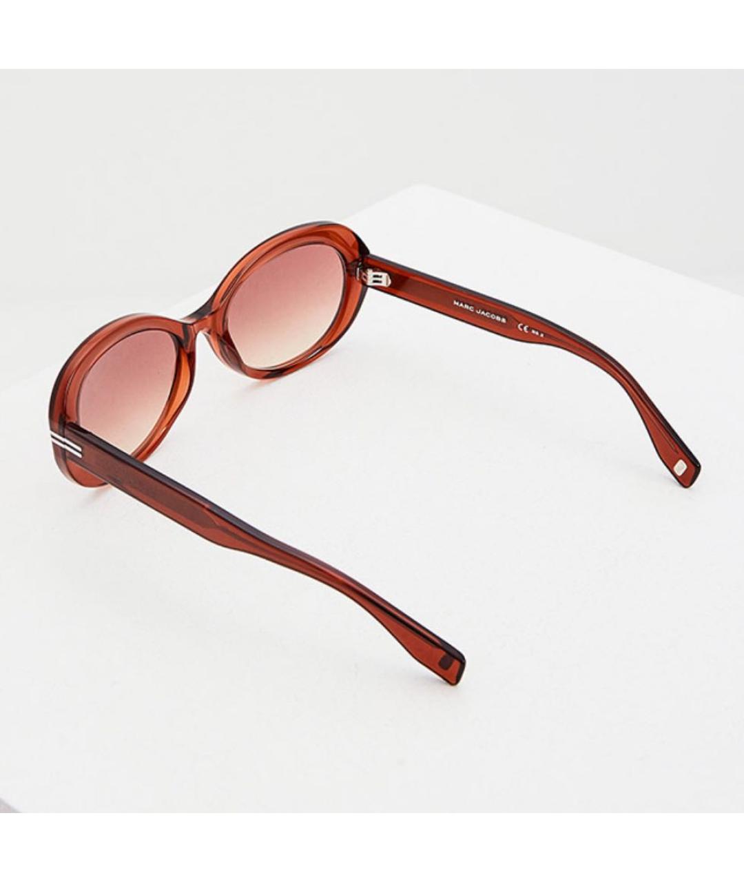MARC JACOBS Коричневые пластиковые солнцезащитные очки, фото 5