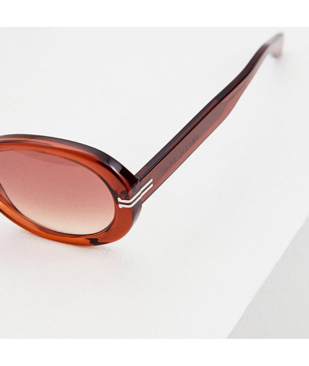 MARC JACOBS Коричневые пластиковые солнцезащитные очки, фото 3