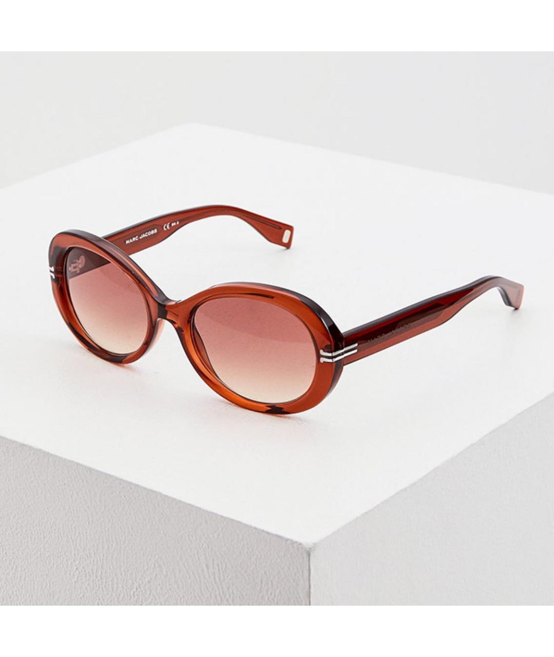 MARC JACOBS Коричневые пластиковые солнцезащитные очки, фото 8