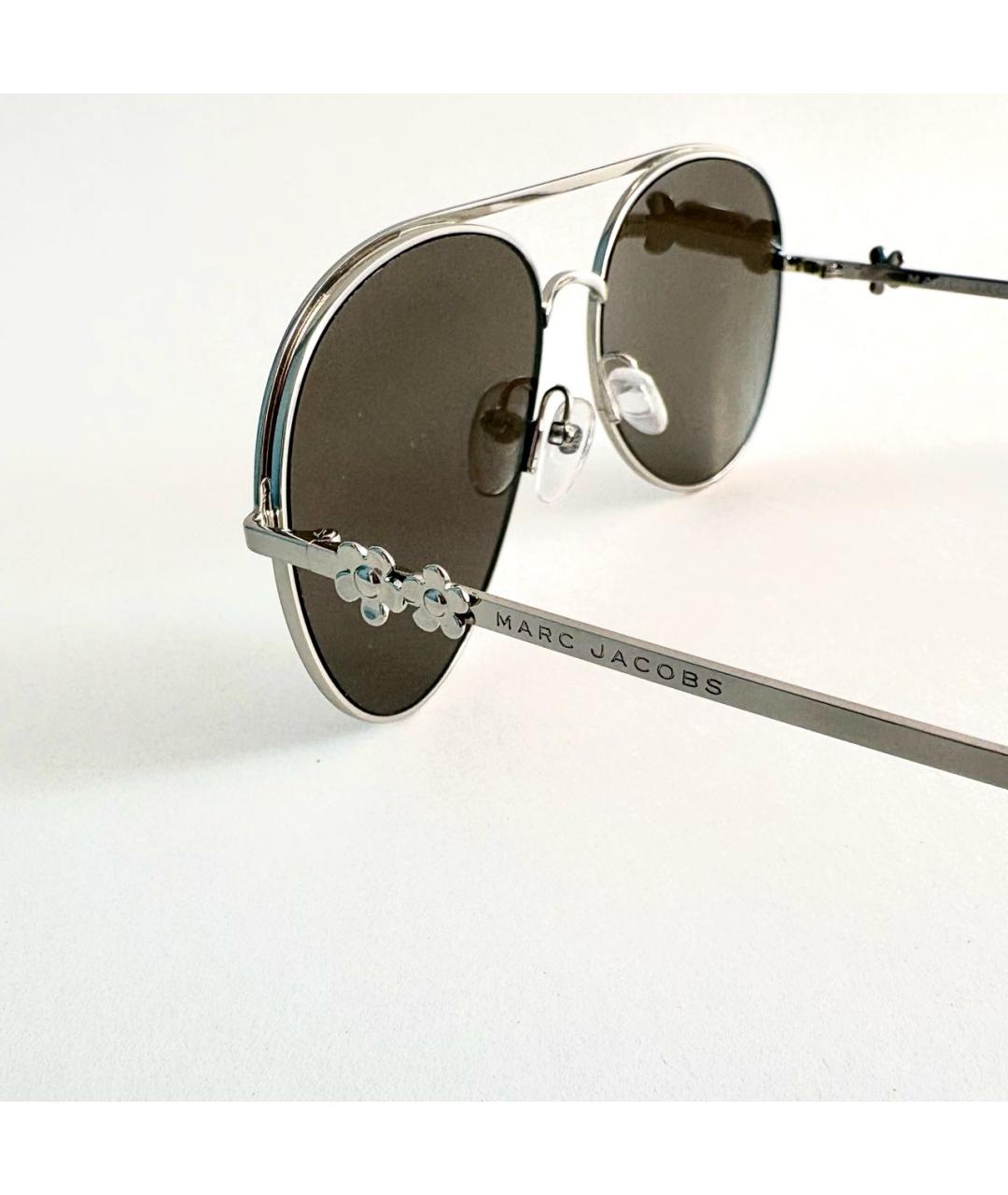 MARC JACOBS Серебряные металлические солнцезащитные очки, фото 6