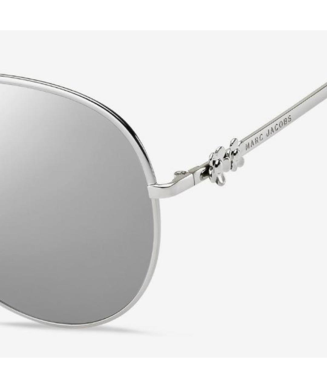 MARC JACOBS Серебряные металлические солнцезащитные очки, фото 4